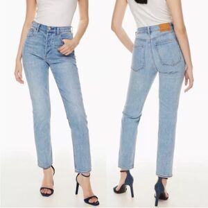 Aritzia Denim Forum The Yoko High Rise Slim Jeans Size 26L